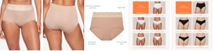 Warner's Warners&reg; No Pinching No Problems&reg; Dig-Free Comfort Waist with Lace Microfiber Brief RS7401P